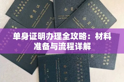 全国单身证明办理全攻略:材料准备与流程详解